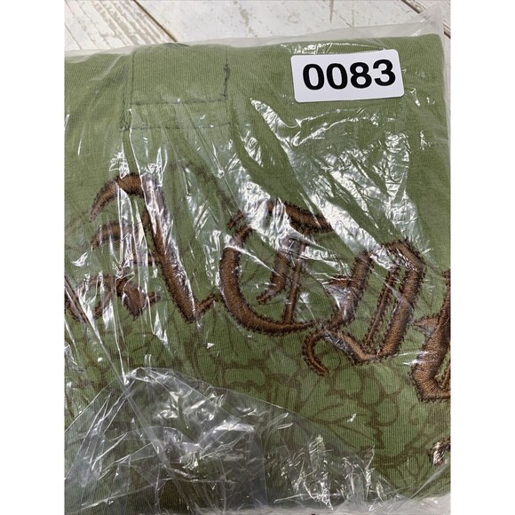 Black Rock Mens Shirt 1/4 button Sz Large Purgatory Logo Embroidered & Studded - Picture 13 of 13